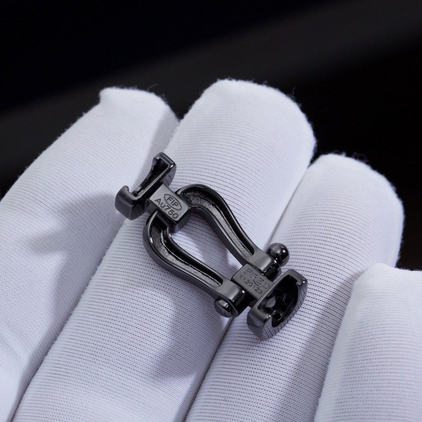 [GALE]FORCE LARGE SERIES HORSESHOE BLACK SAMURAI BRACELET