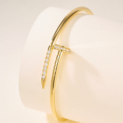 [GALE] JUSTE Diamond & LOVE Diamond Bracelet Stack Set