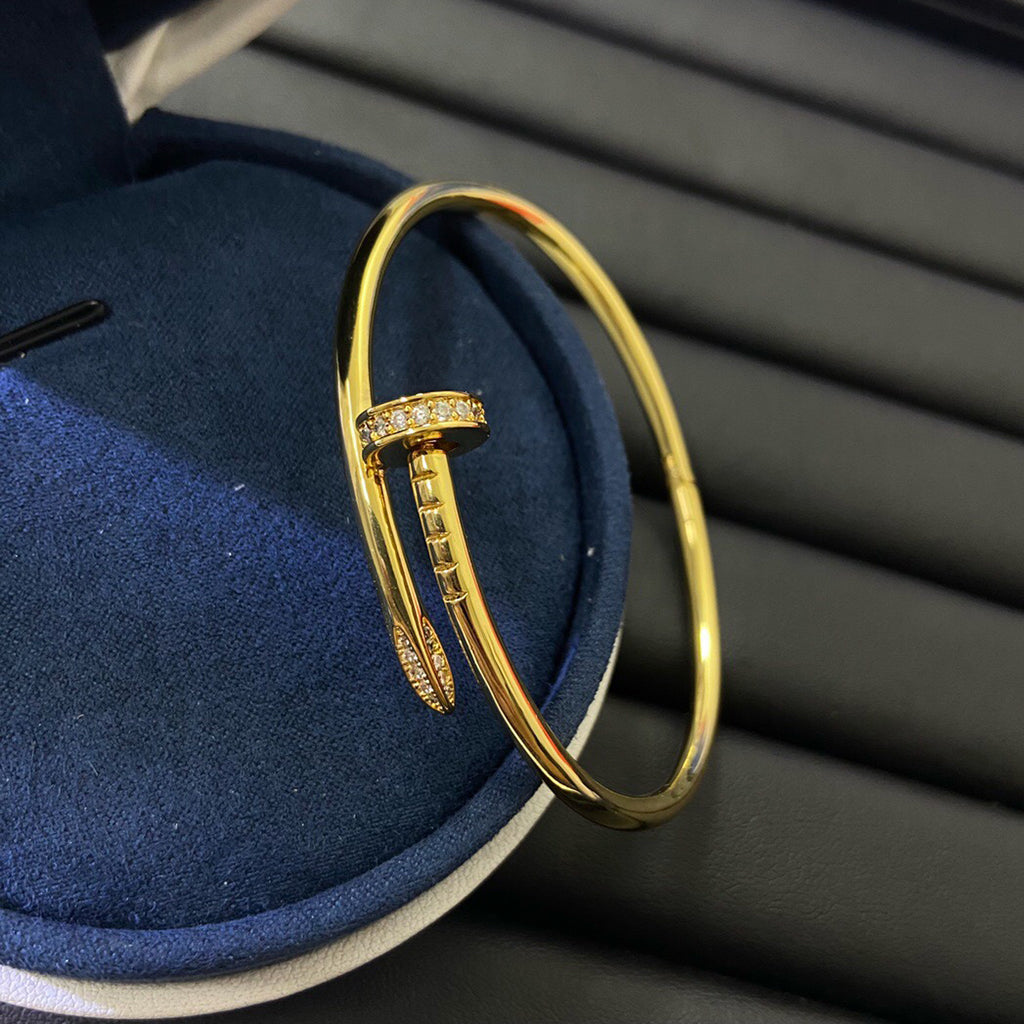 [GALE] LOVE Classic & JUSTE Diamond Bracelet Stack Set