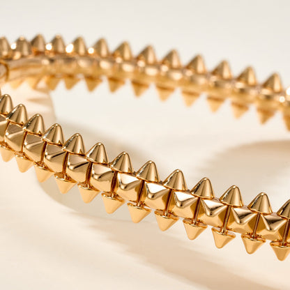[GALE] CLASH & Clover Laser 5-Motif & LOVE Brushed Bracelet Stack Set