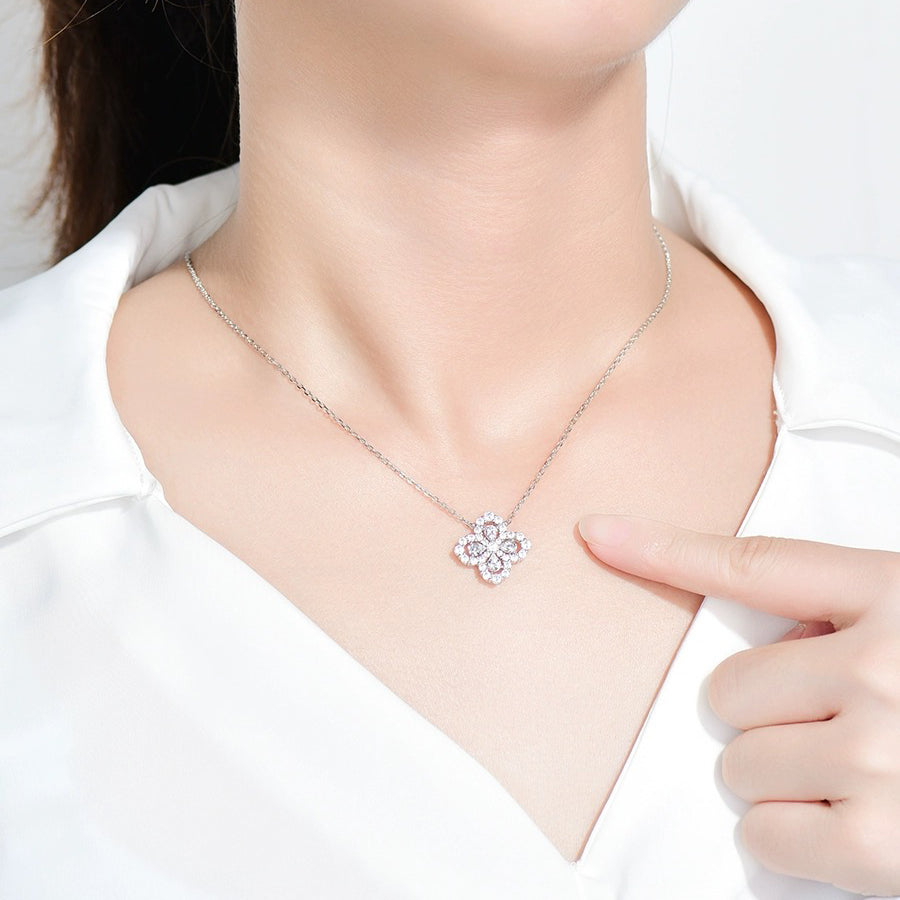 [GALE]LOOP NECKLACE FULL MOTIF DIAMOND 16MM MULTIPLE COLORS