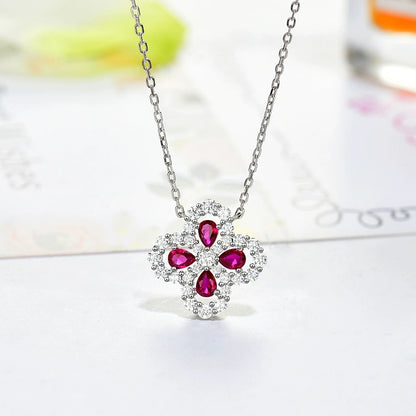 [GALE]LOOP NECKLACE FULL MOTIF DIAMOND 16MM MULTIPLE COLORS