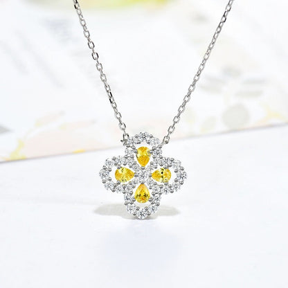 [GALE]LOOP NECKLACE FULL MOTIF DIAMOND 16MM MULTIPLE COLORS