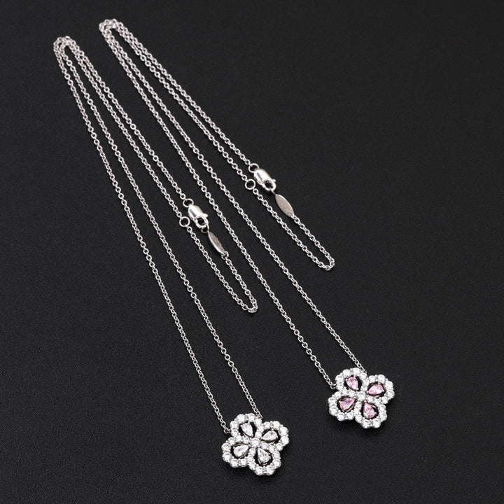 [GALE]LOOP NECKLACE FULL MOTIF DIAMOND 16MM MULTIPLE COLORS