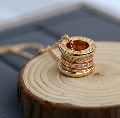 [GALE]ZERO 1 PINK GOLD DIAMOND NECKLACE