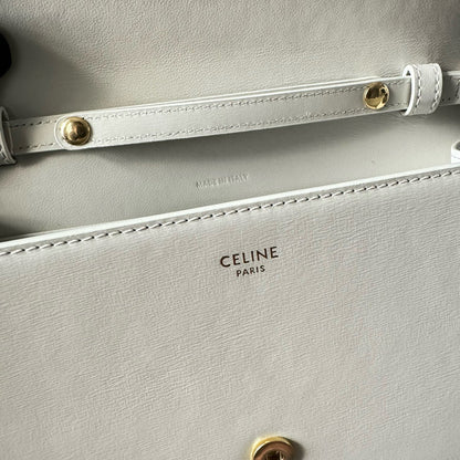 Cuir Triomphe Woc 19.5cm white calfskin ghw