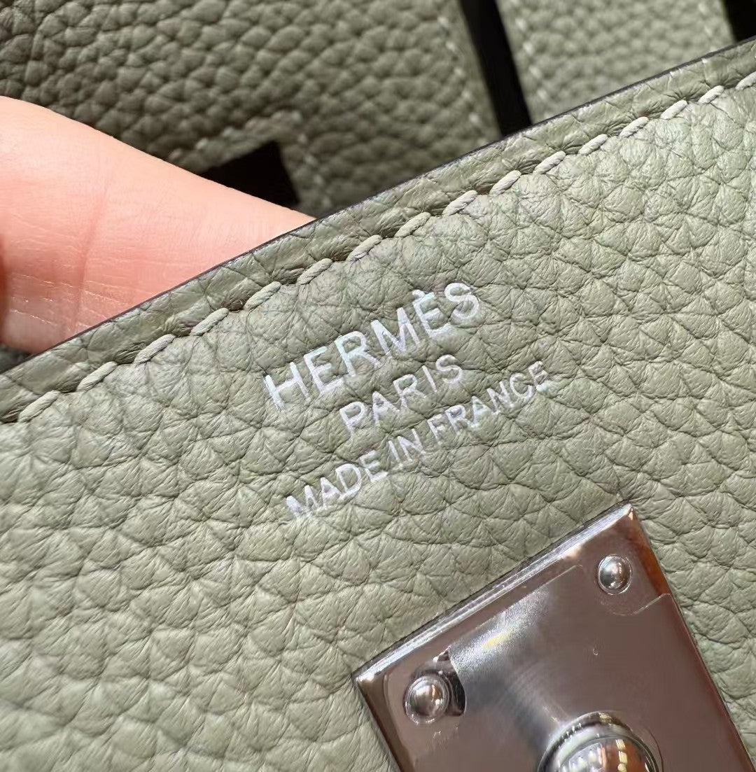 HM BIRKIN BAG 30 OLIVE TOGO SILVER HARDWARE
