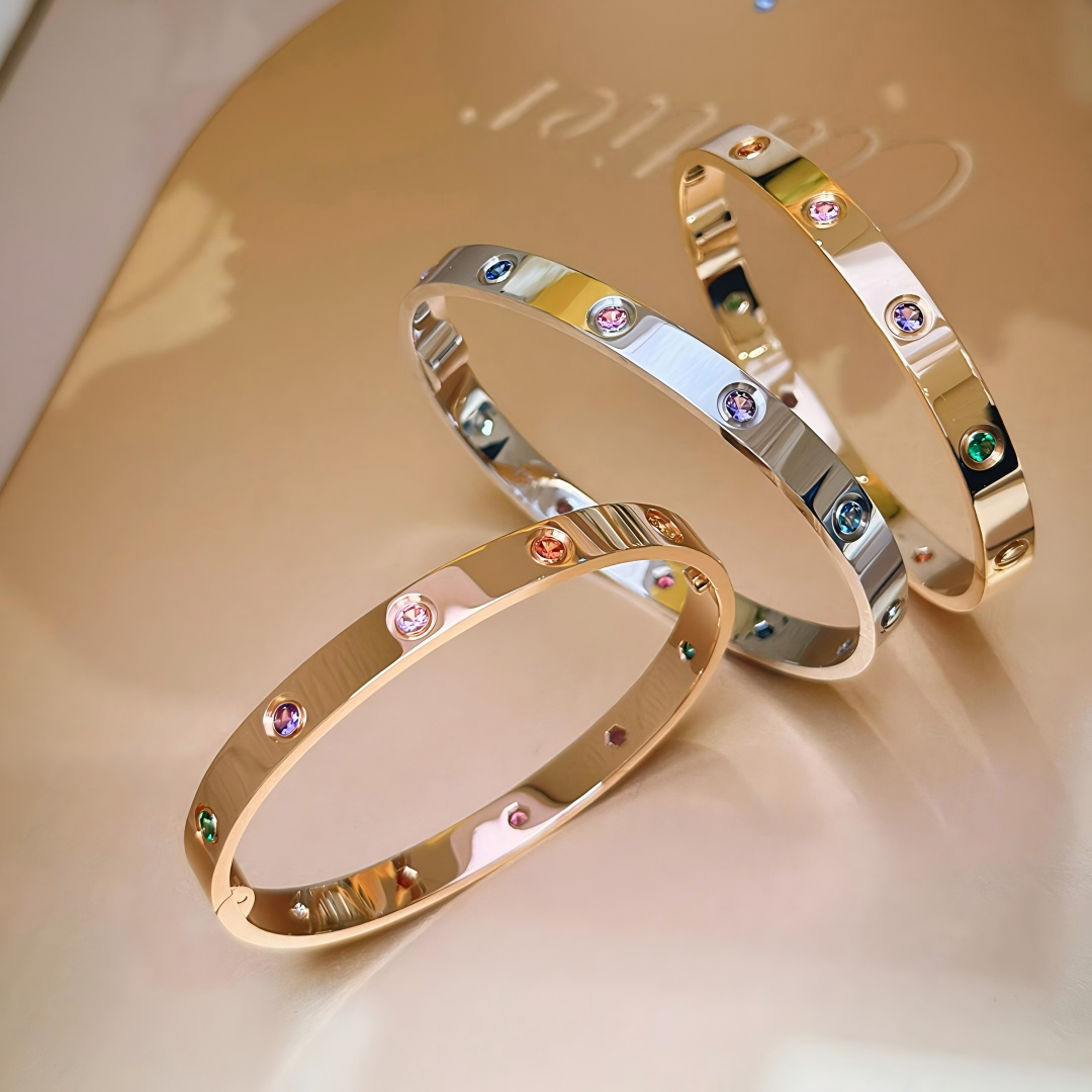 [GALE]2026 RAINBOW LOVE BRACELET 6.1MM  10 DIAMONDS
