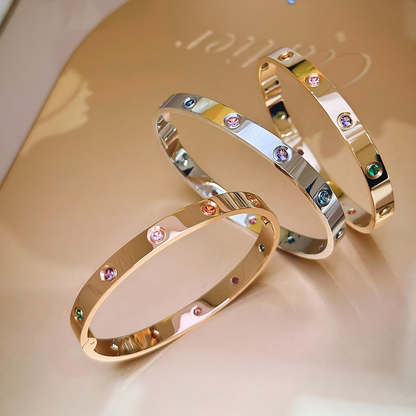 [GALE]2026 RAINBOW LOVE BRACELET 6.1MM  10 DIAMONDS