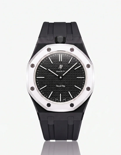 Silicone Strap & Case Royal Pop Ocho Negro(Customize  Colors)