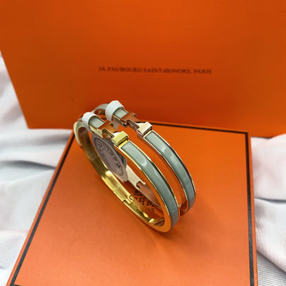 [GALE]CLASSIC HM CLIC GREEN 8MM ENAMEL BRACELET