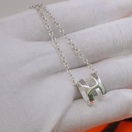 [NOVO]HM H-Halskette, ovale Serie mit H-Buchstaben