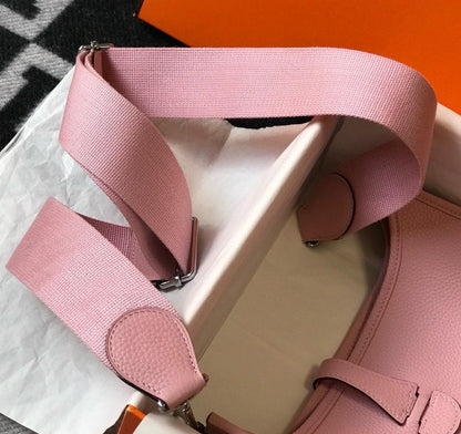 HM Evelyne 28 Togo Bag Pink
