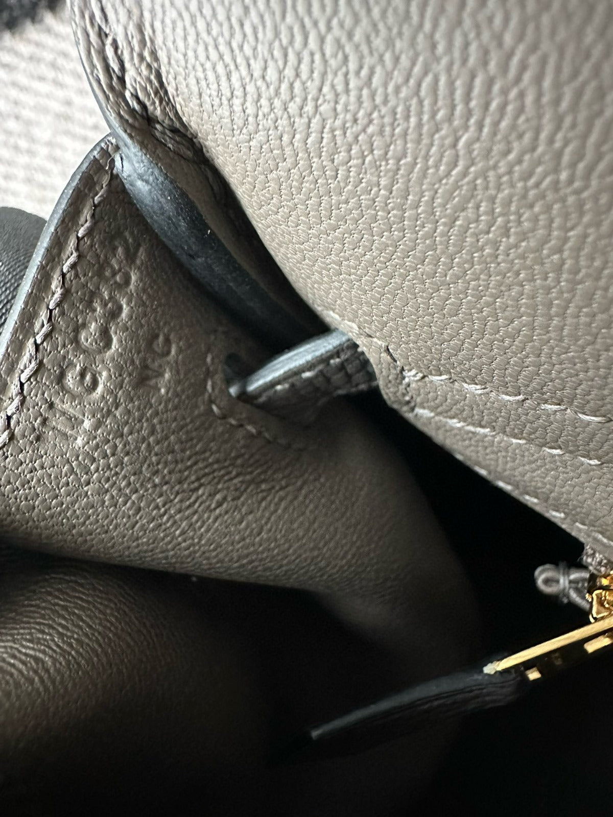 HM BIRKIN 25cm Gris Etain Togo Leather Gold Hardware