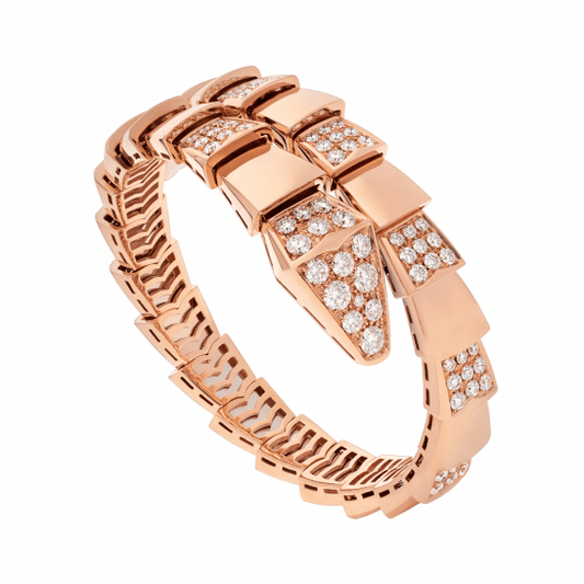 [GALE]SERPENTI WIDE BRACELET PINK GOLD DIAMOND