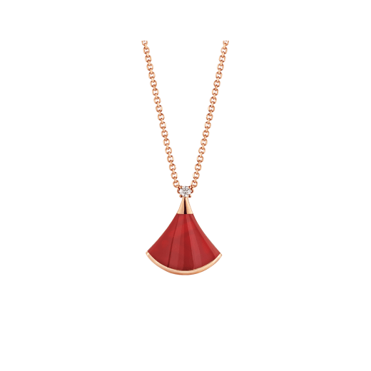 [GALE]DREAM NECKLACE CARNELIAN 1 DIAMOND