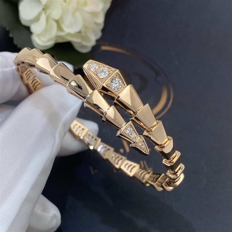 [GALE]SERPENTI BRACELET DIAMONDS PINK GOLD