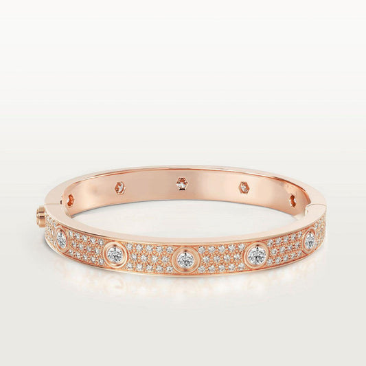 [NOVO] LOVE ARMBAND 6,1 MM DIAMANT-PAVED 10 GROSSE DIAMANTEN
