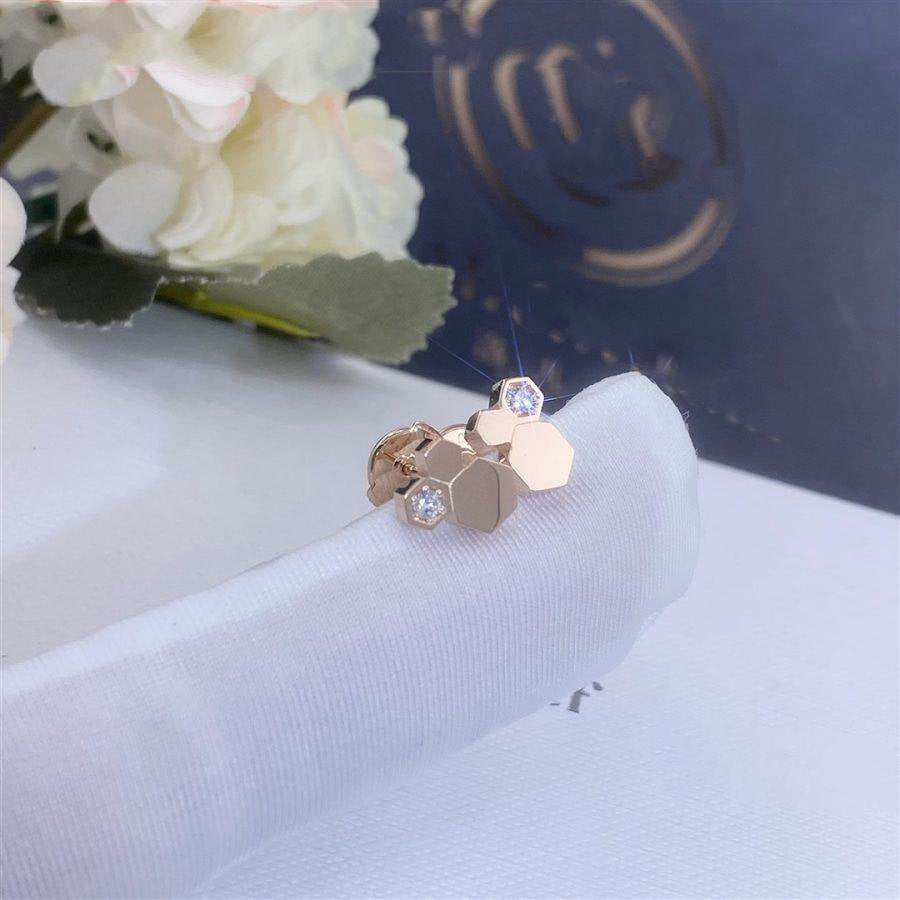 [NOVO]BEE LOVE ROSA GOLD DIAMANT-OHRRINGE