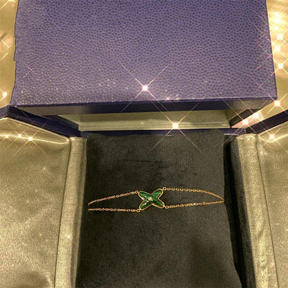 [GALE]JEUX BRACELET MALACHITE PINK GOLD 1 DIAMOND