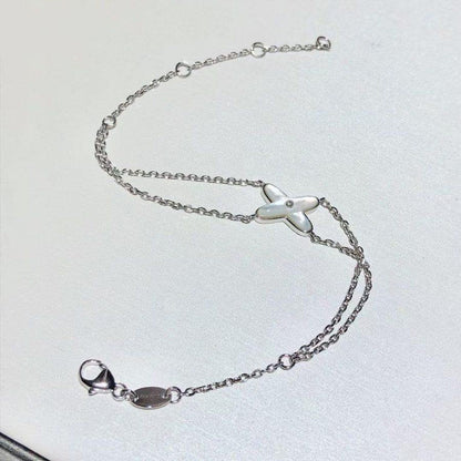 [GALE]JEUX BRACELET WHITE MOP SILVER 1 DIAMOND