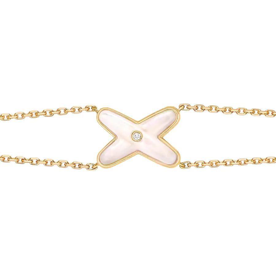 [GALE]JEUX BRACELET WHITE MOP GOLD 1 DIAMOND