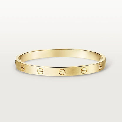[GALE] CLASH & Clover Laser 5-Motif & LOVE Brushed Bracelet Stack Set