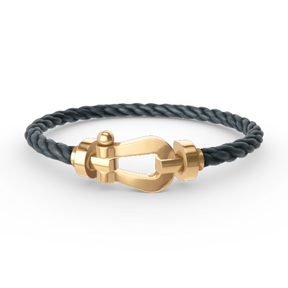 [GALE]FORCE LARGE HORSESHOE NO DIAMOND BRACELET GOLD