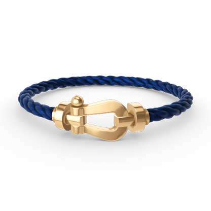 [GALE]FORCE LARGE HORSESHOE NO DIAMOND BRACELET GOLD