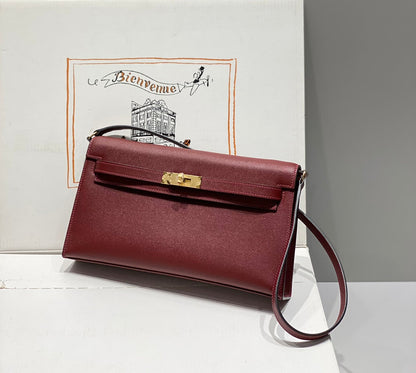 HM Kelly Elan 27cm Red Leather Ghw