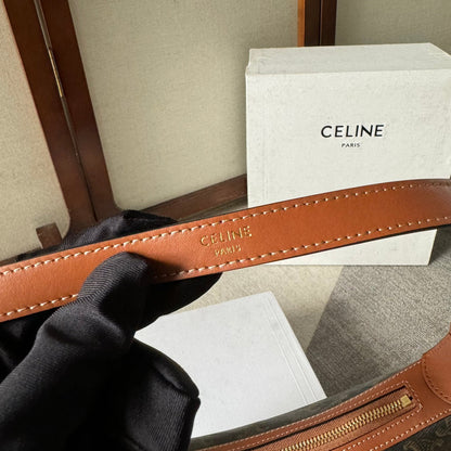 SMALL HÉLOÏSE BAG CUIR 22 IN BLACK TRIOMPHE CANVAS