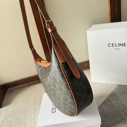 SMALL HÉLOÏSE BAG CUIR 22 IN BLACK TRIOMPHE CANVAS