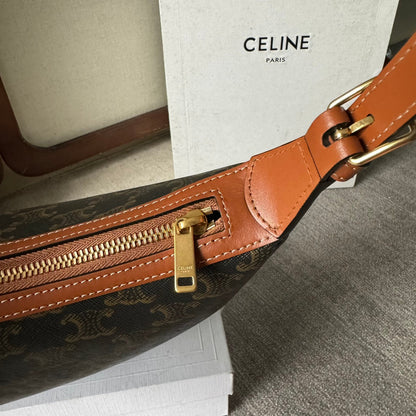 SMALL HÉLOÏSE BAG CUIR 22 IN BLACK TRIOMPHE CANVAS