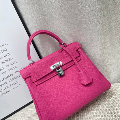 HM Kelly 25cm Rose Mexico Togo Leather Gold Hardware