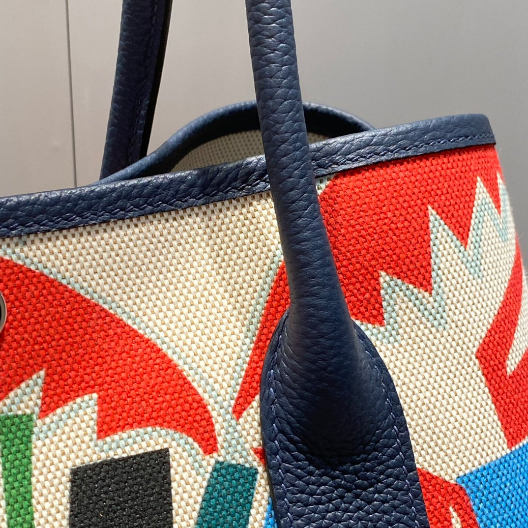 HM Garden Party 36 Multicolor Canvas and Negonda Calfskin 243410