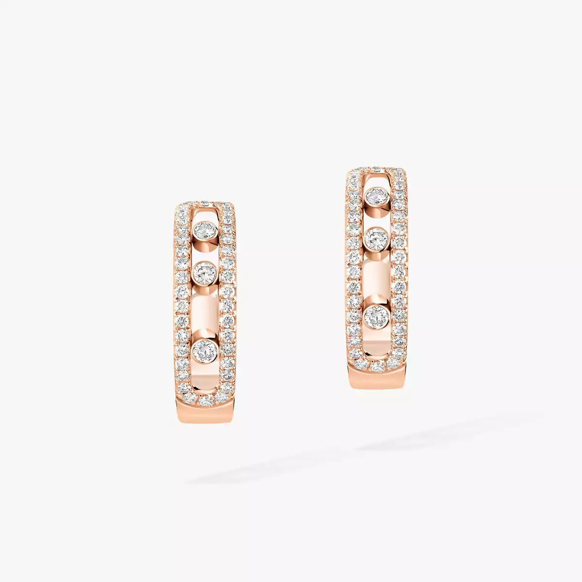 [GALE]Diamond Pave_ Hoop Earrings Move