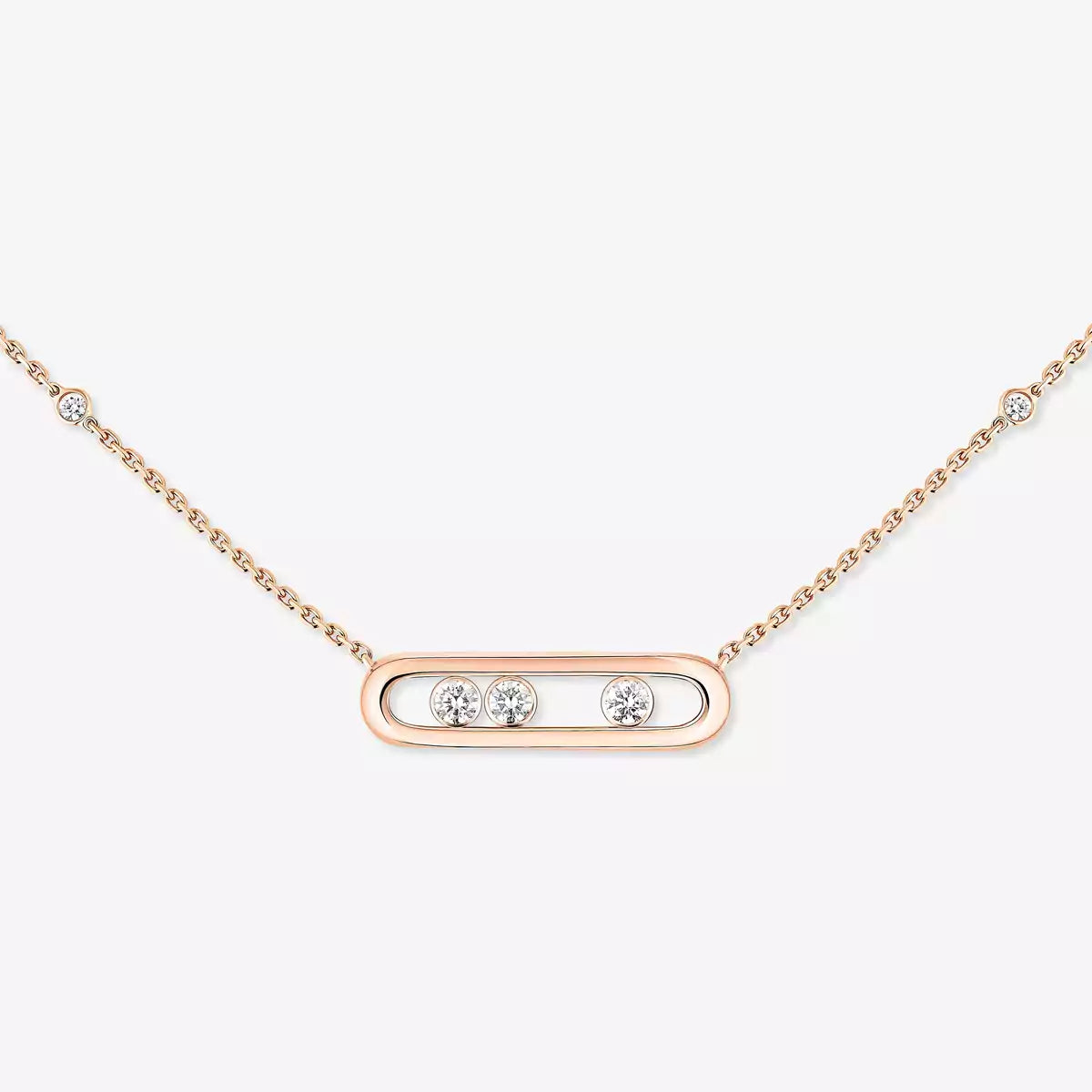 [GALE] Baby Move Gold Diamond Necklace