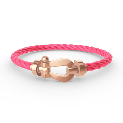 [GALE]FORCE LARGE HORSESHOE NO DIAMOND BRACELET ROSE GOLD