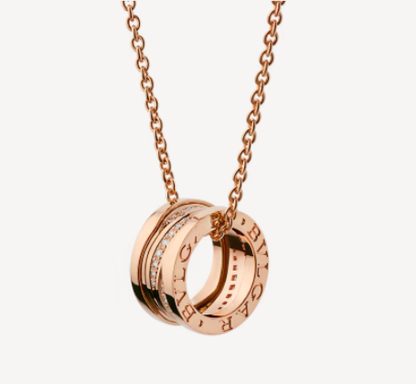 [GALE]ZERO 1 PINK GOLD DIAMOND NECKLACE