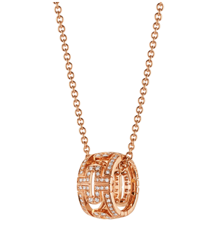 [GALE]PARENTESI NECKLACE PINK GOLD DIAMOND