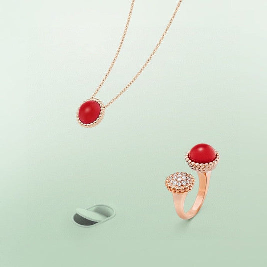 [GALE]PERLEE COULEURS DIAMOND ROSE GOLD BETWEEN THE FINGER RING